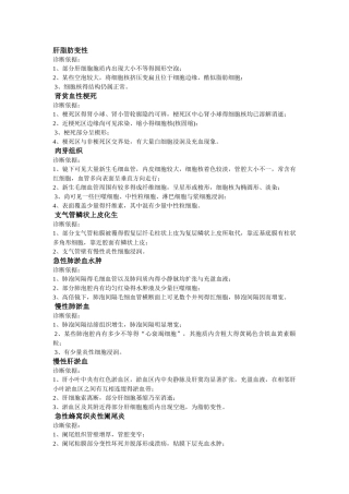 病理切片诊断依据