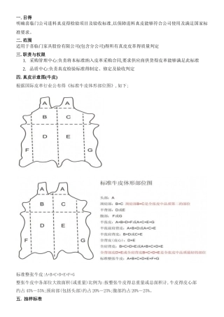 皮革检验规范