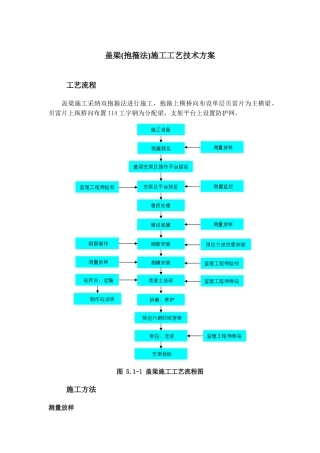 盖梁施工工艺技术方案