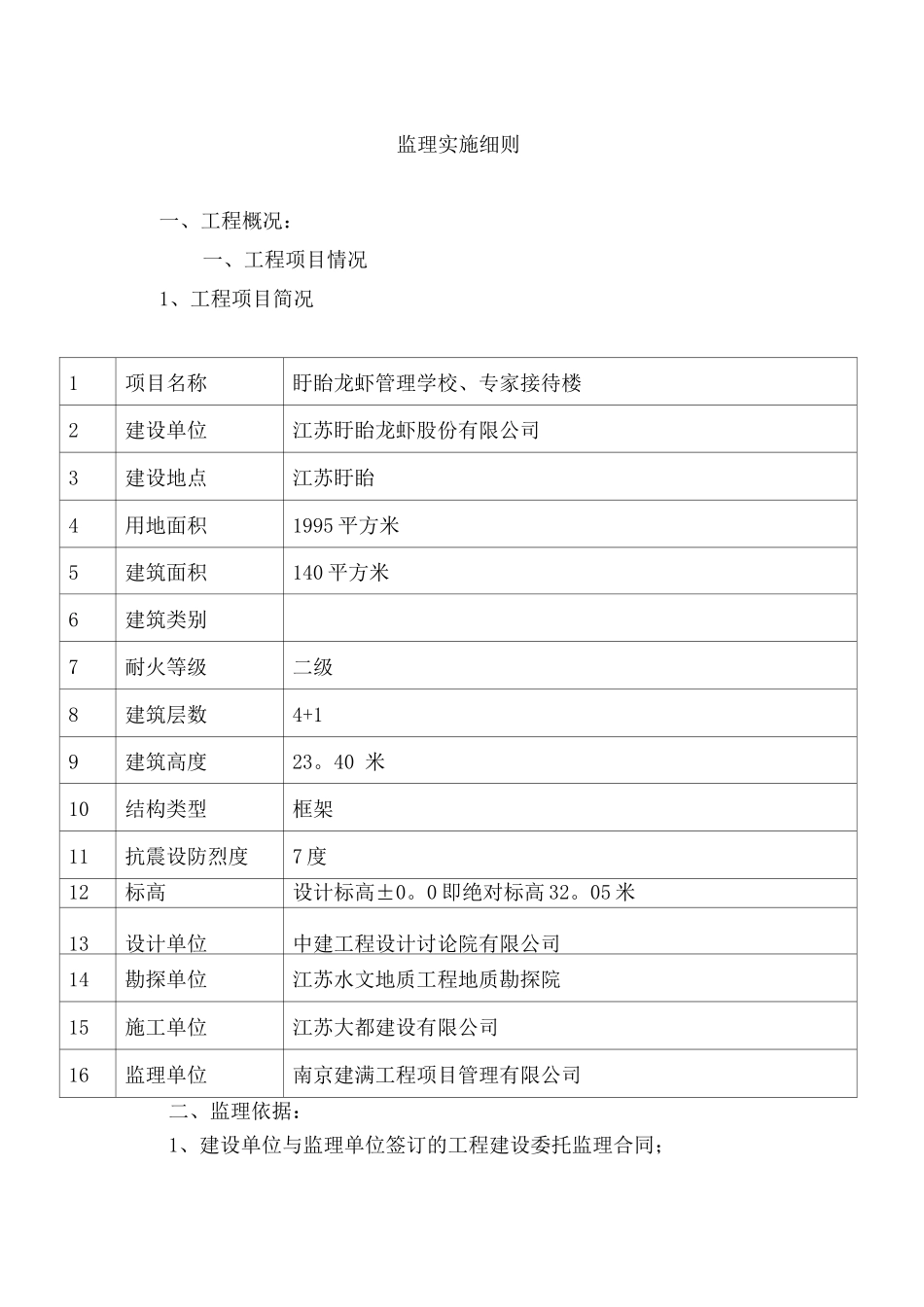 盱眙龙虾管理学校含人防、专家接待楼工程监理细则_第3页