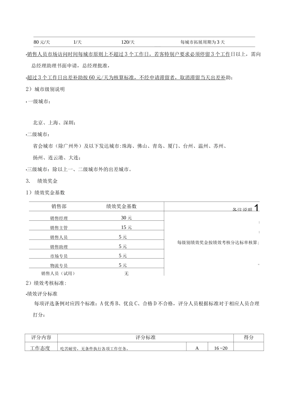 矿业公司销售人员薪酬制度_第2页