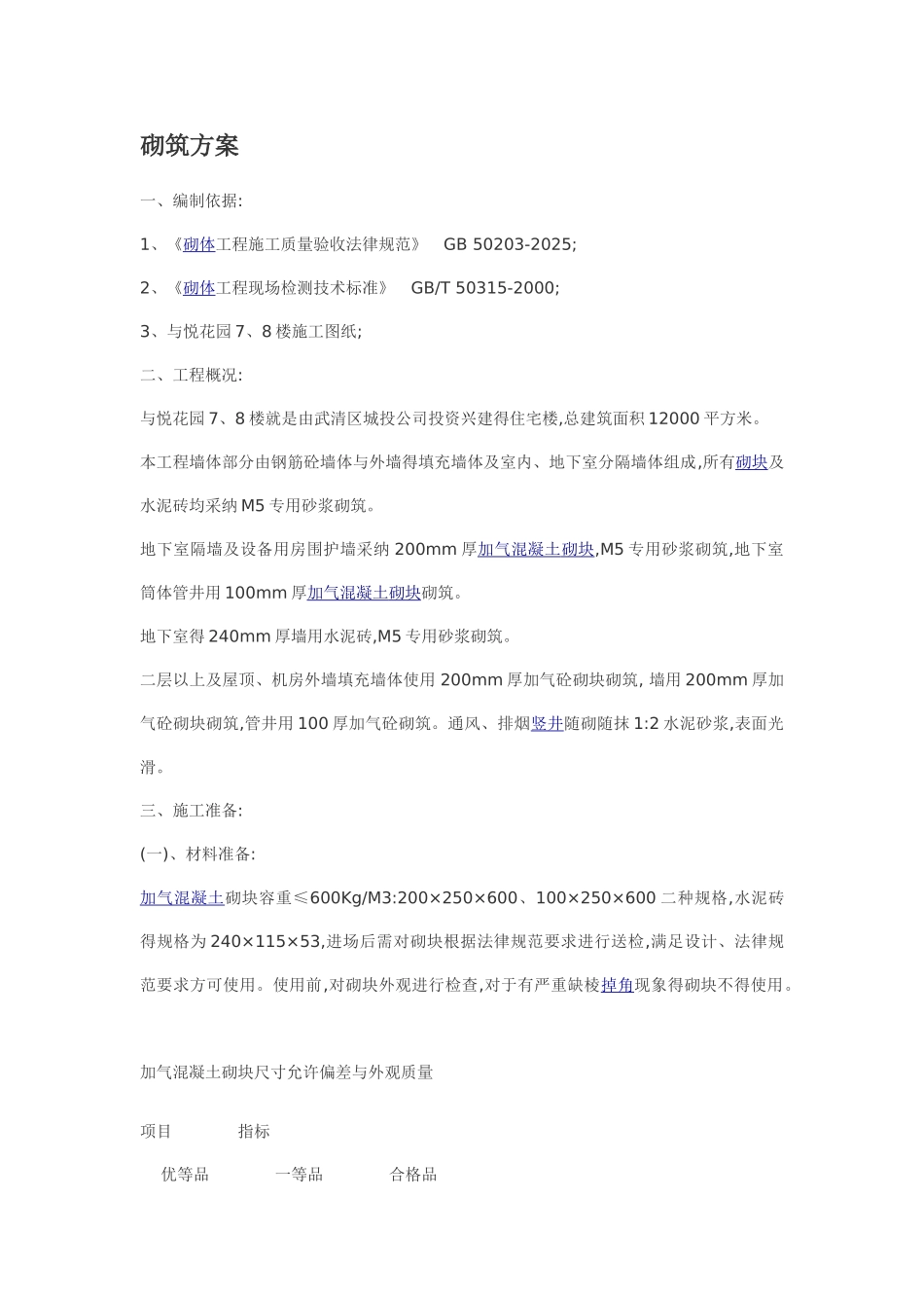 砌墙施工方案_第1页