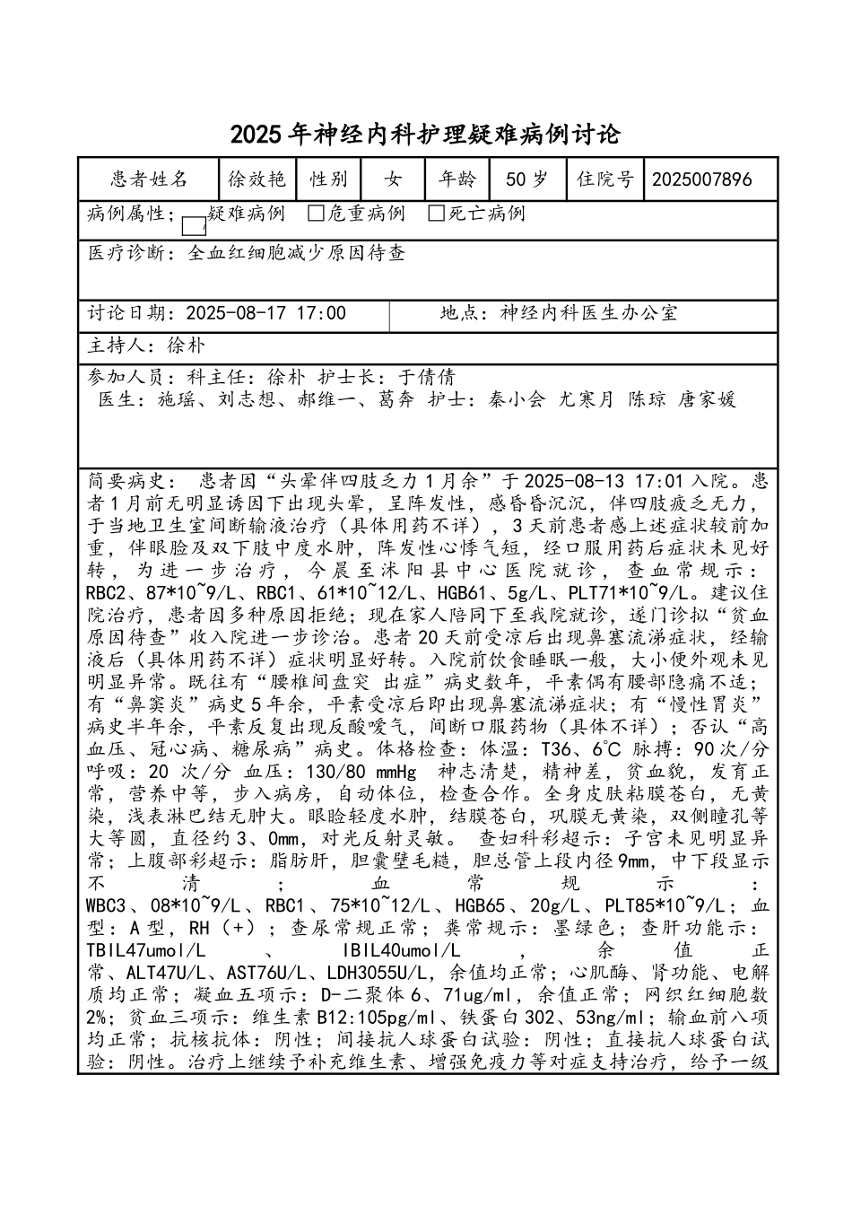 神经内科护理疑难病例讨论_第1页
