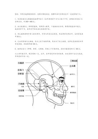 神经性耳鸣穴位按摩法