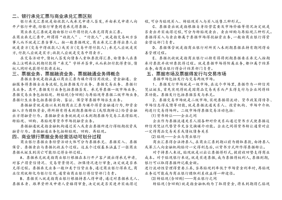 票据业务知识介绍_第2页