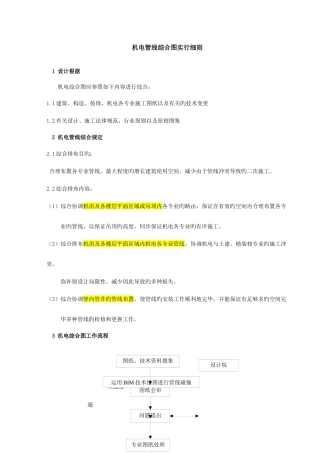 管线综合排布原则