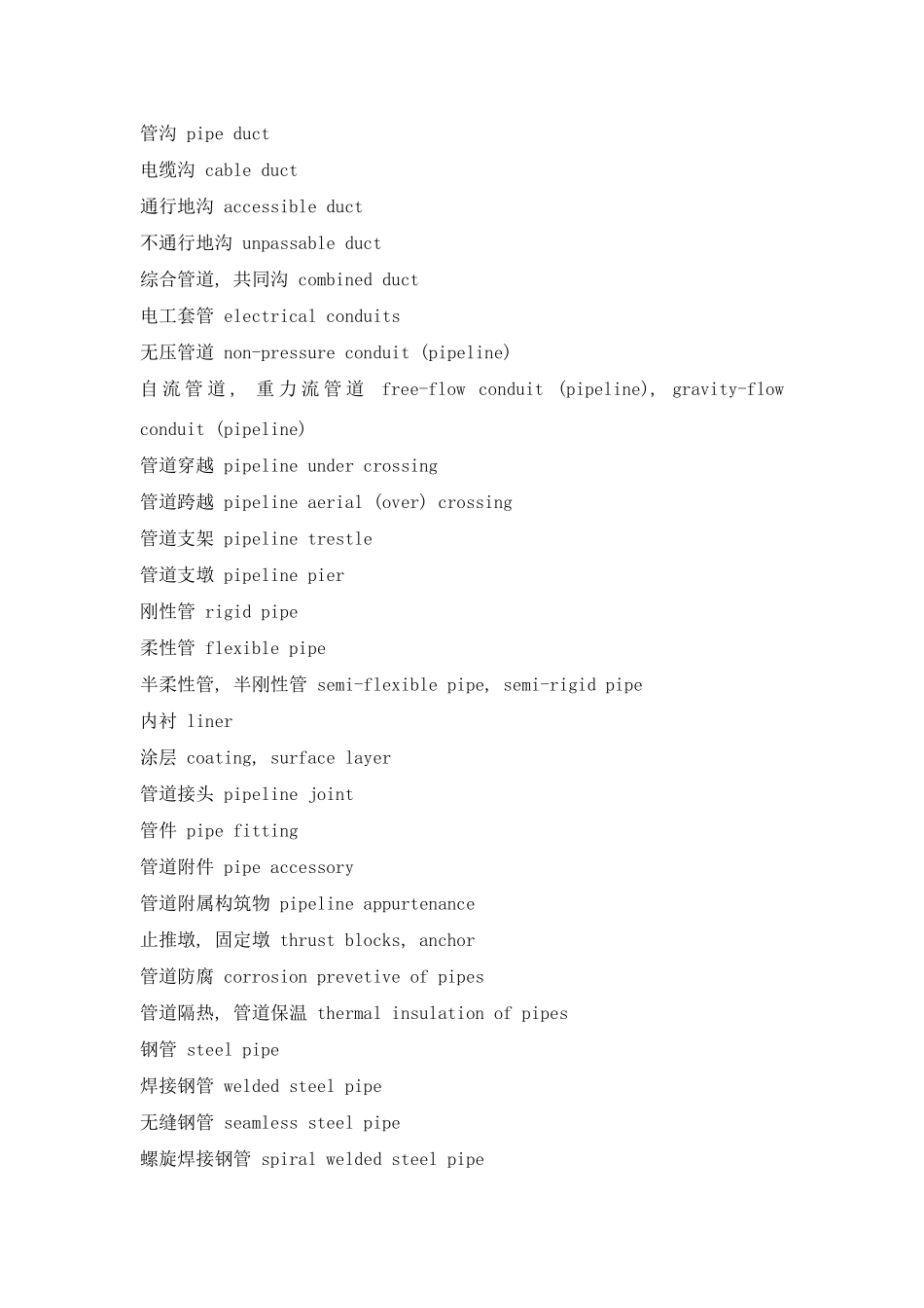 管道工程常用术语样本_第2页