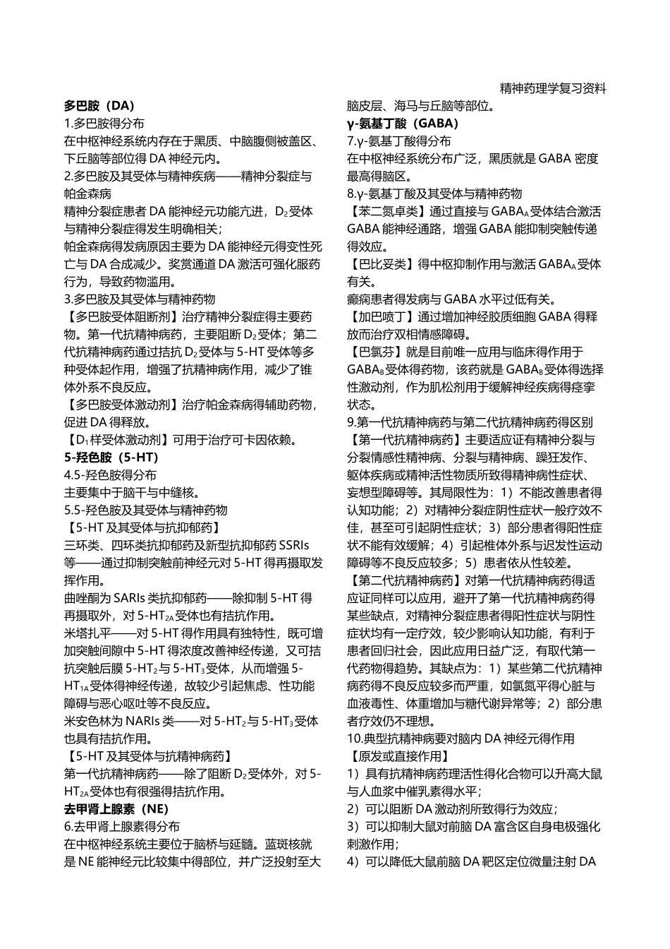 精神药理学复习_第1页