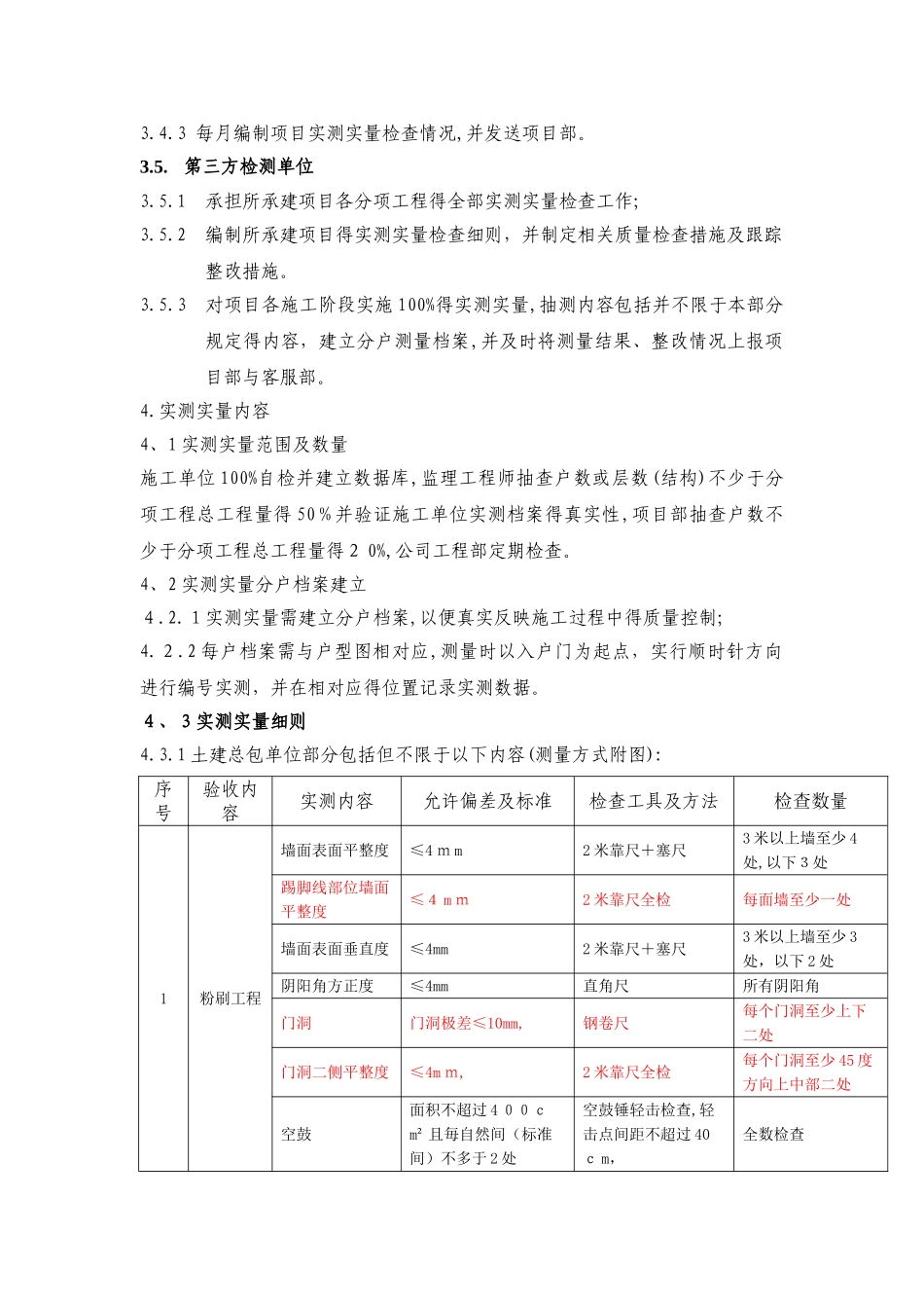 精装修工程质量实测实量检查办法及标准_第2页