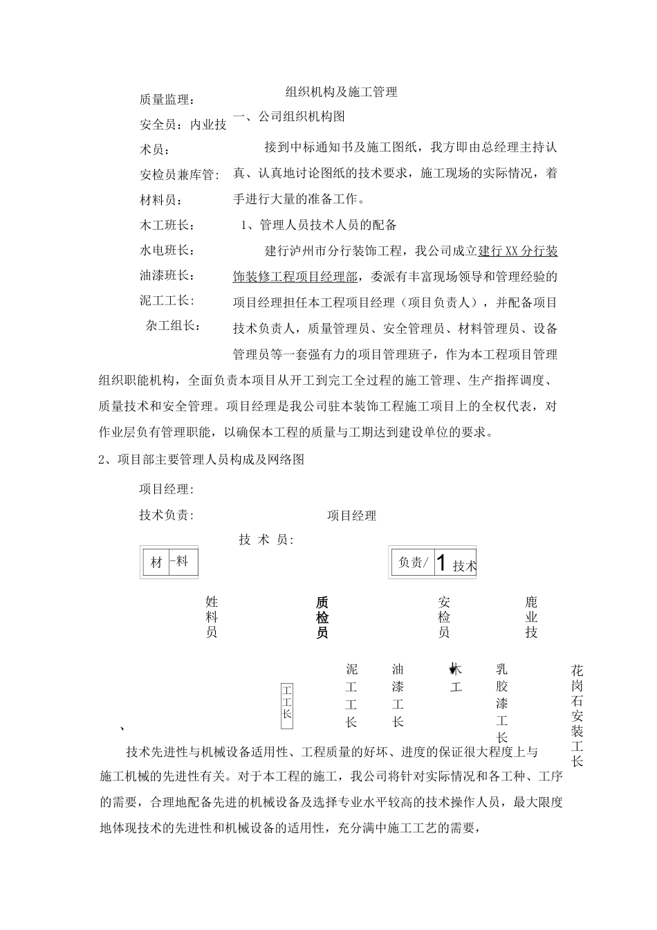 组织机构及施工管理_第1页