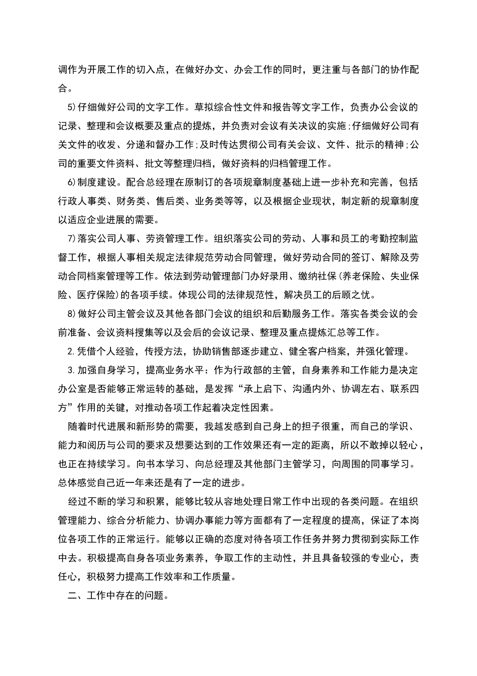 经理的总结优选范文篇一_第2页