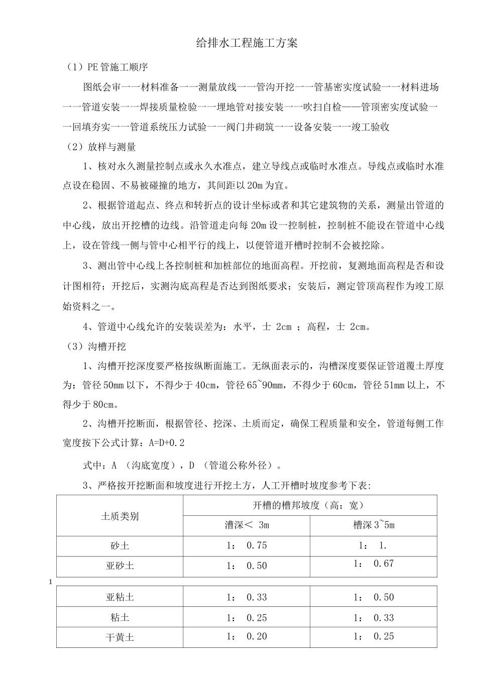 给排水工程施工方案2_第1页
