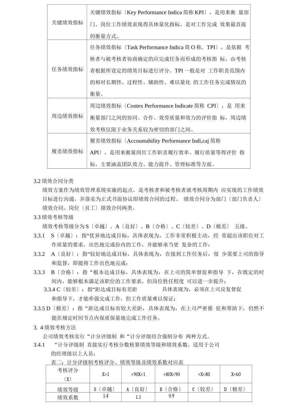 绩效制度KPI&amp;MBO企业通用_第3页