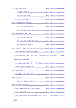 绩效管理体系设计说明书