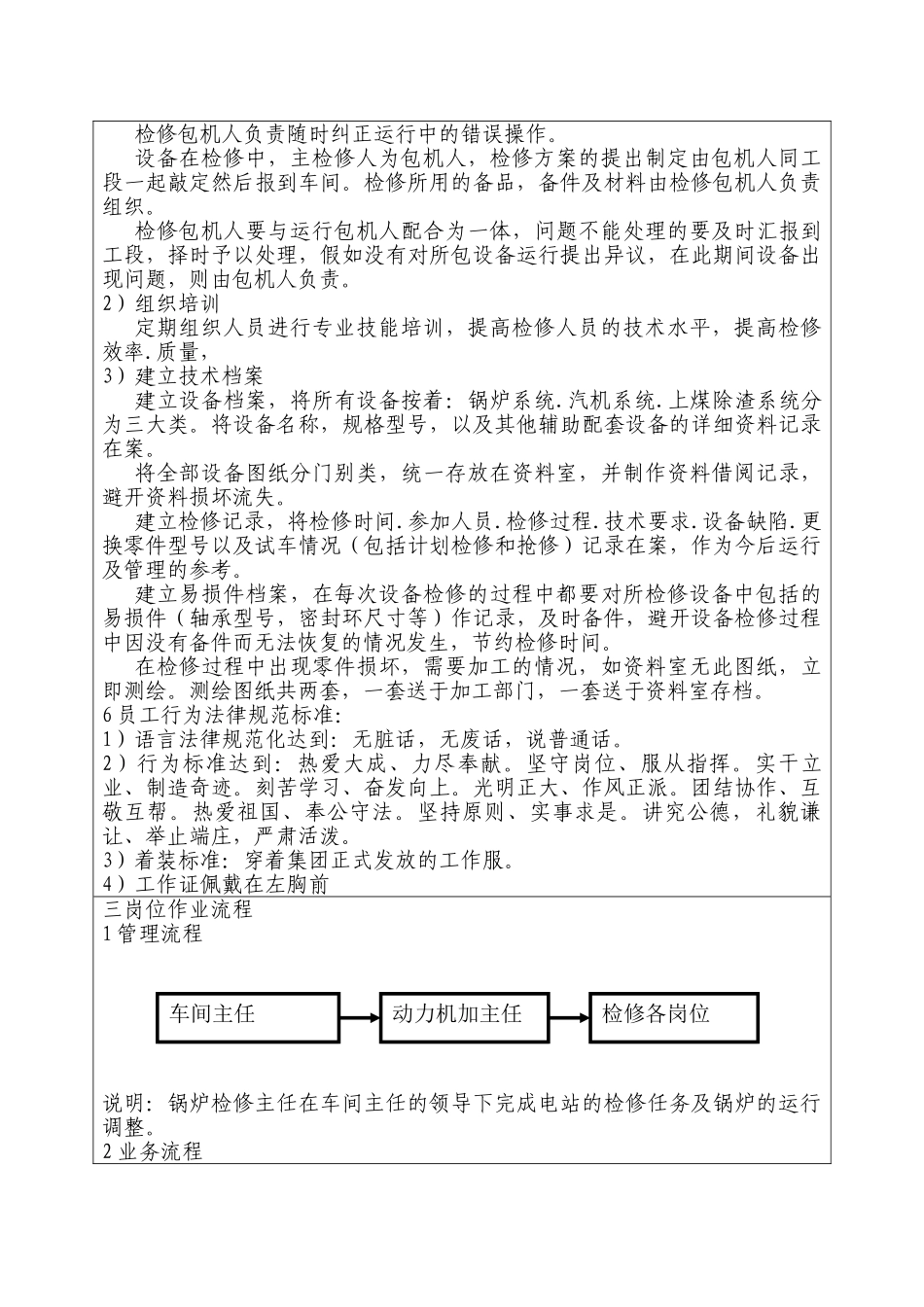 维修主任岗位责任定位规程_第3页