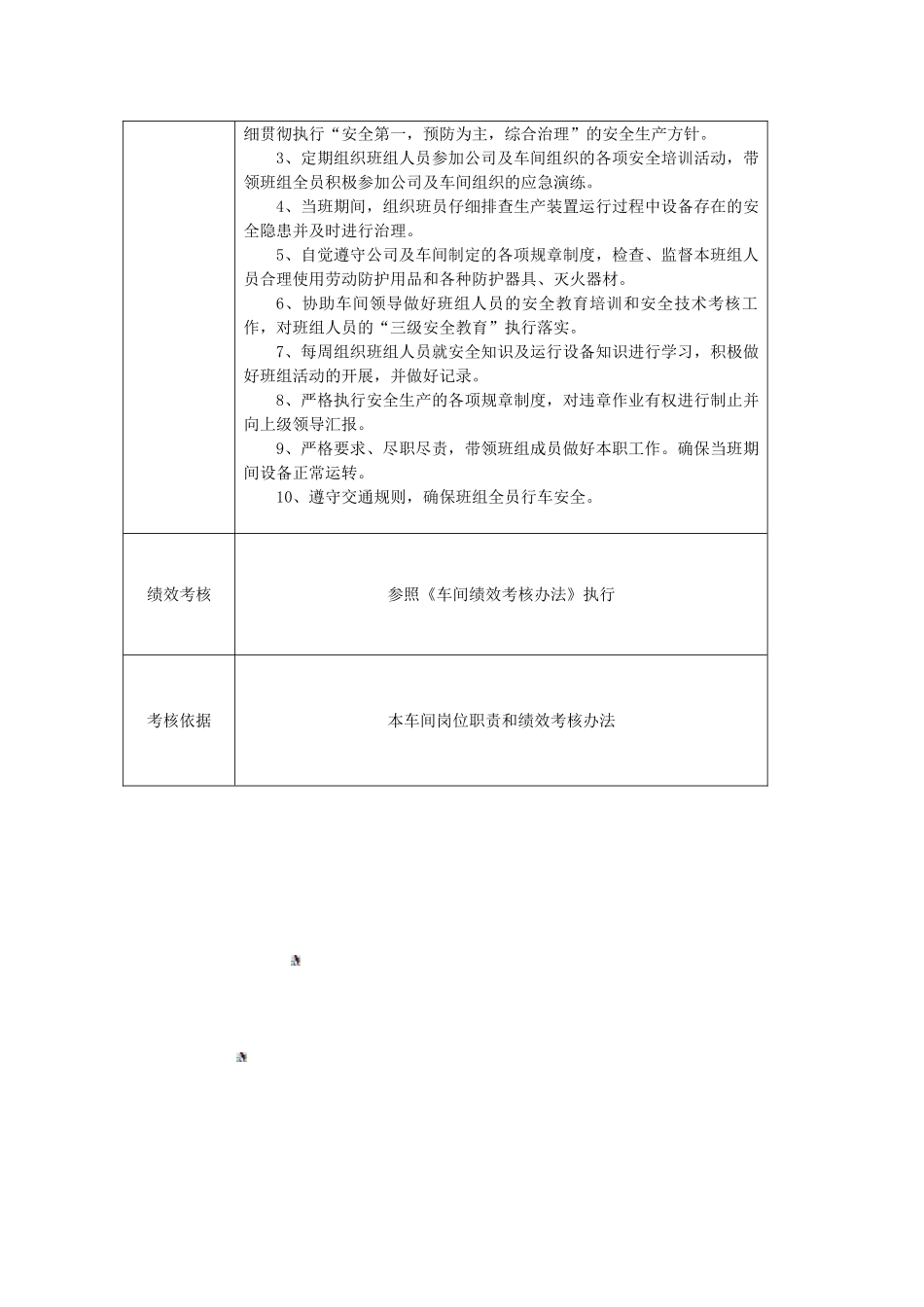 维修班长岗位说明书_第3页