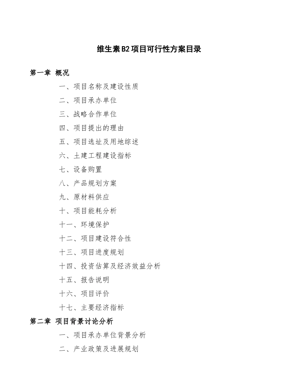 维生素B2项目可行性方案_第3页