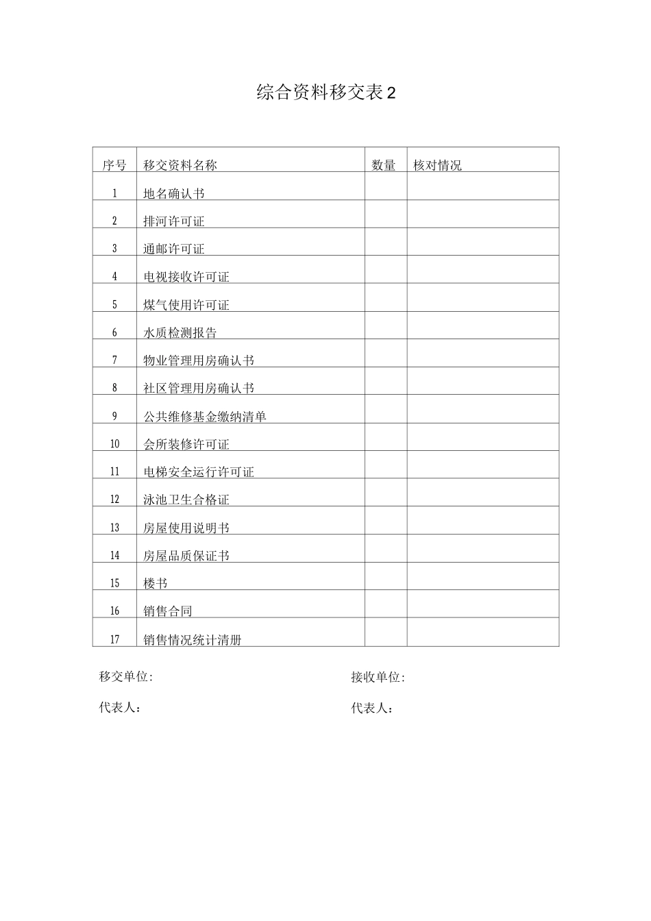 综合资料移交表2_第1页