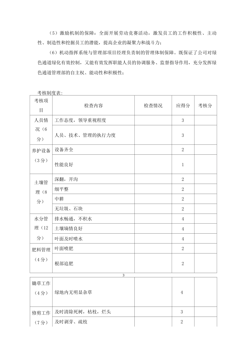 绿化养护作业人员配备及管理培训方案2_第3页