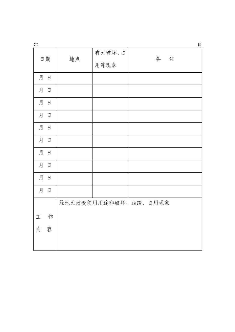 绿化巡查记录表_第3页