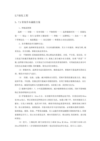 绿化工程施工工艺