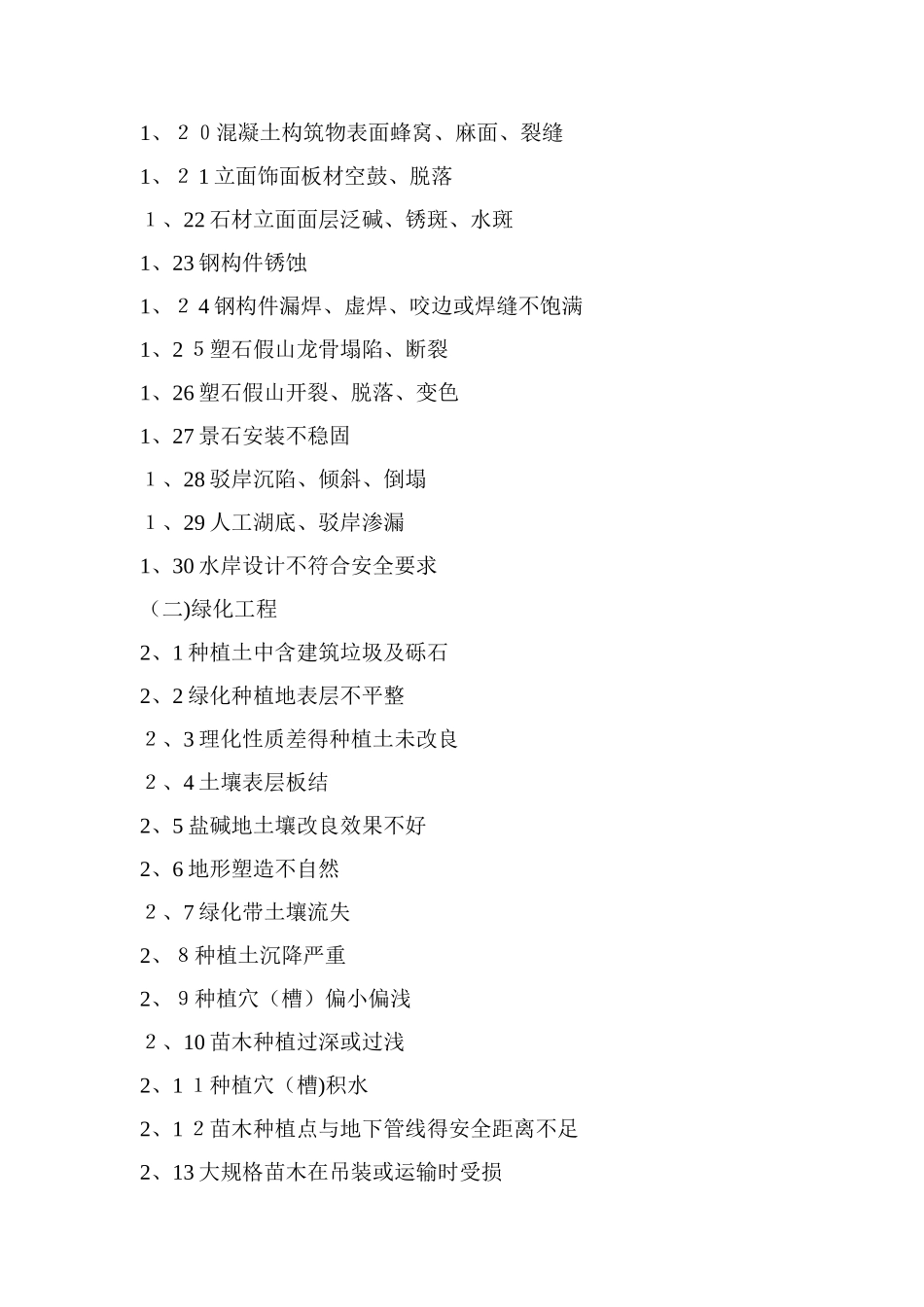 绿化景观工程质量控制重点和难点_第2页