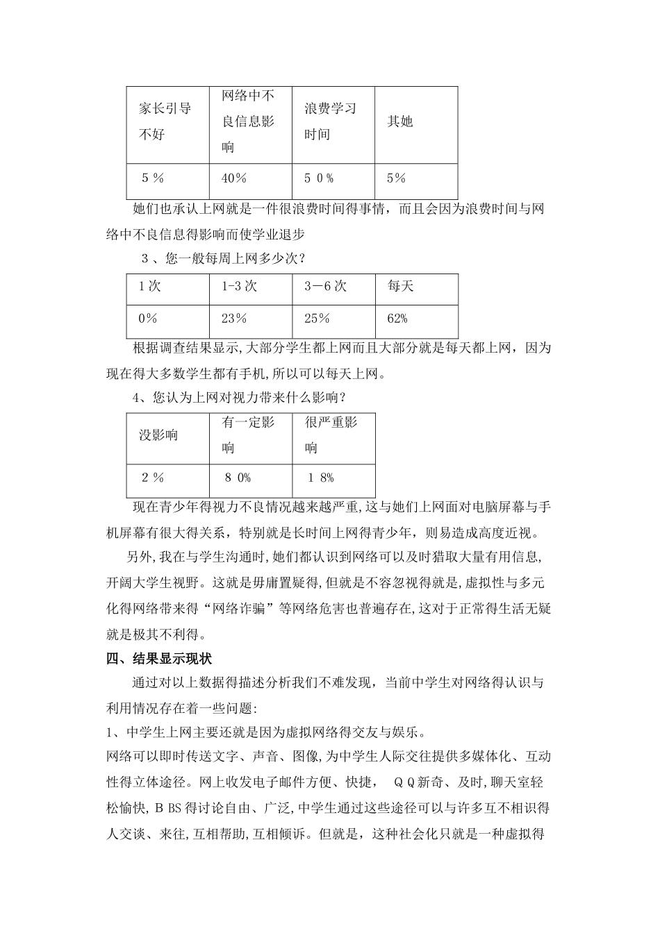 网络对中学生的学习影响的调查报告_第2页