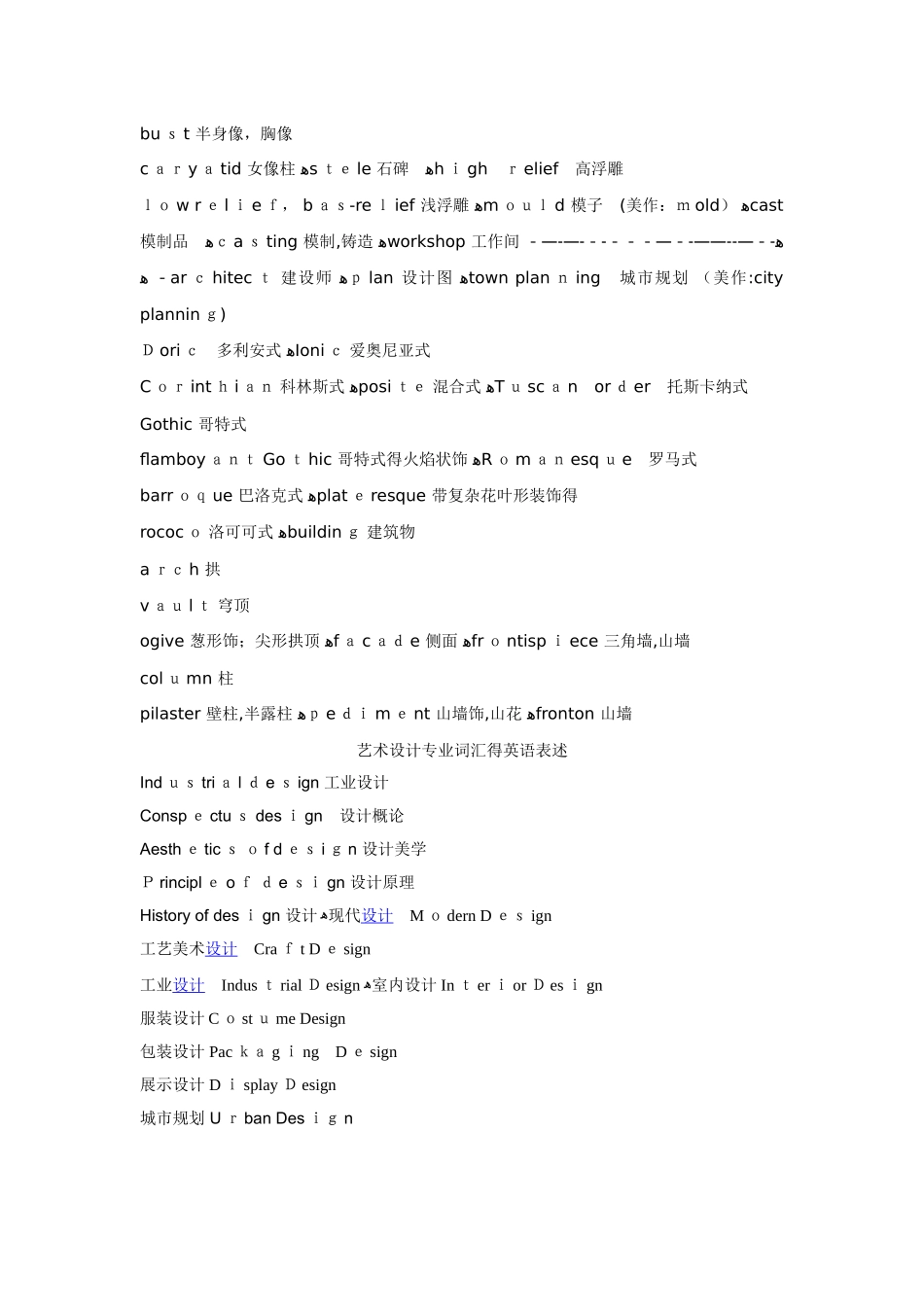 美术专业词汇_第3页