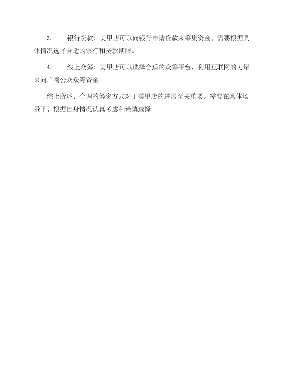美甲店筹资分析方案_第3页