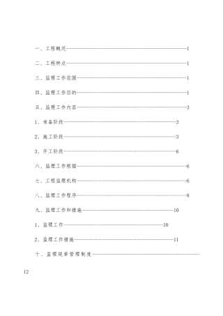 老小区改造工程监理规划