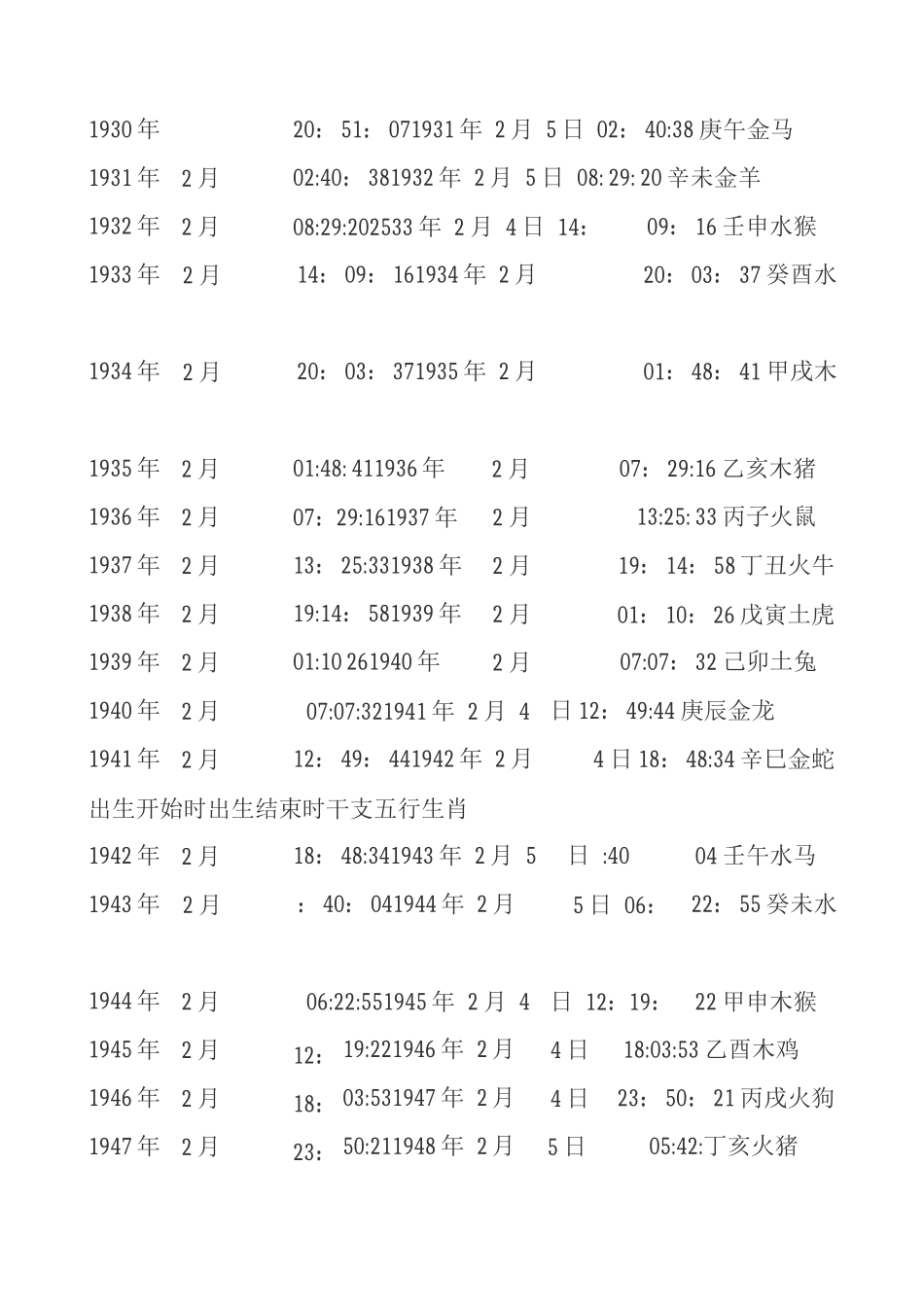 老黄历生肖查询表_第3页