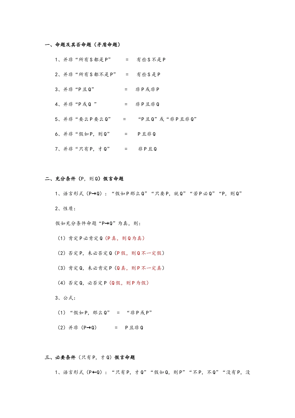 考研逻辑公式_第1页