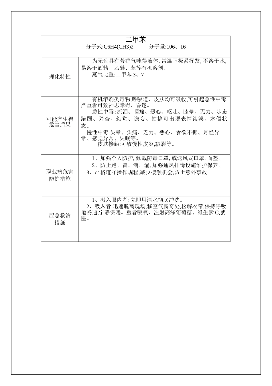 职业病危害因素中文警示说明汇总_第3页