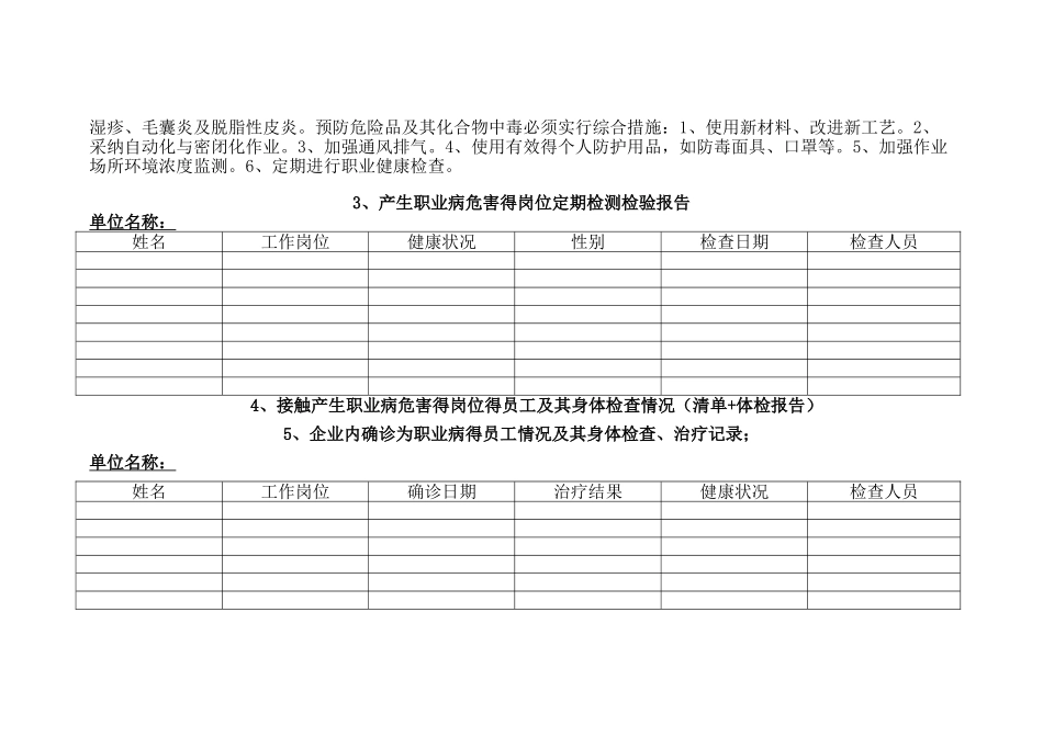 职业病防治措施记录台账_第2页