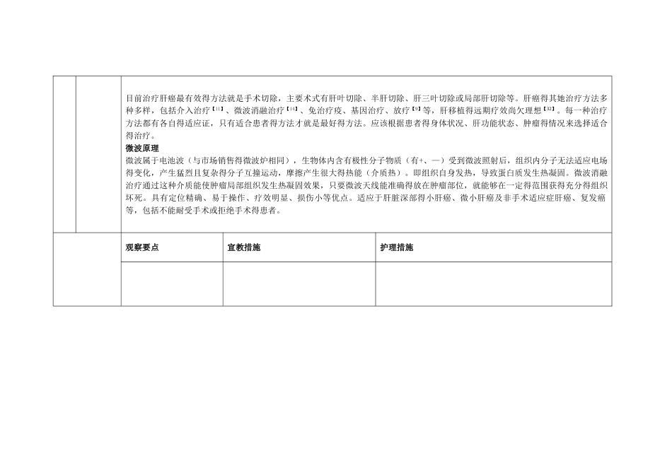 肝癌微波消融护理常规_第3页