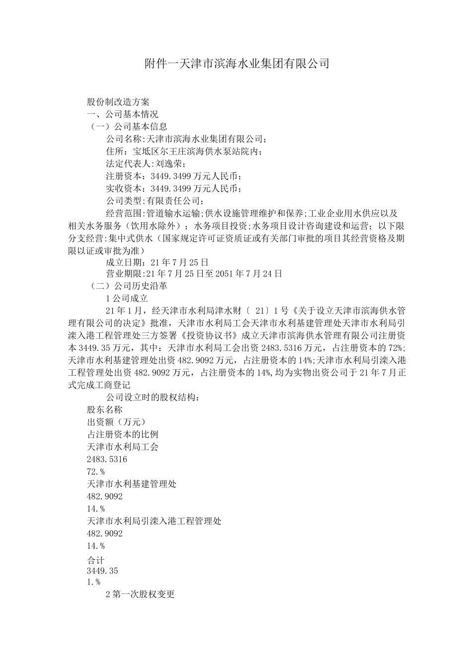 股份制改造方案_第1页