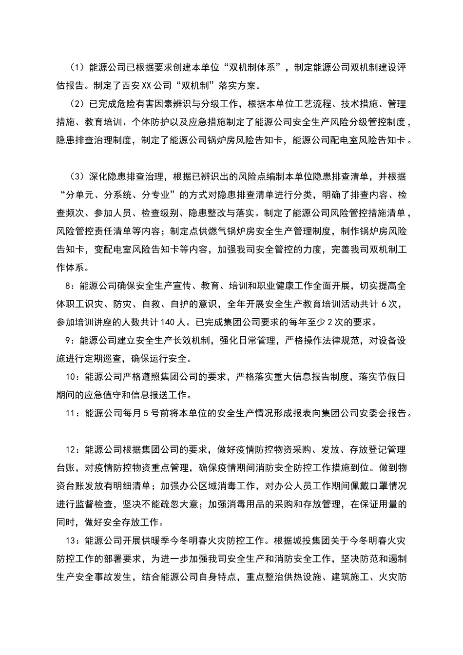 能源公司安全生产工作总结_第2页