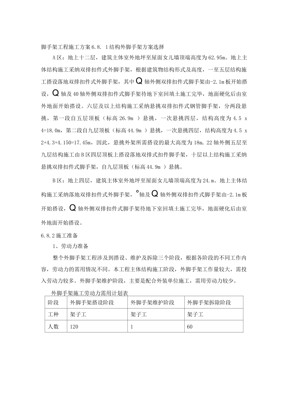 脚手架工程施工方案5_第1页