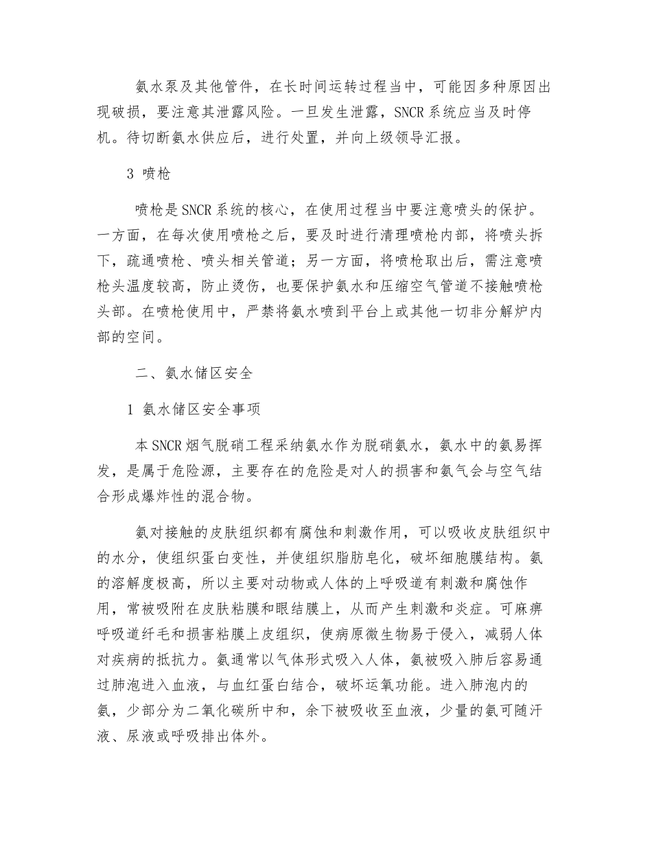 脱硝系统安全注意事项_第2页