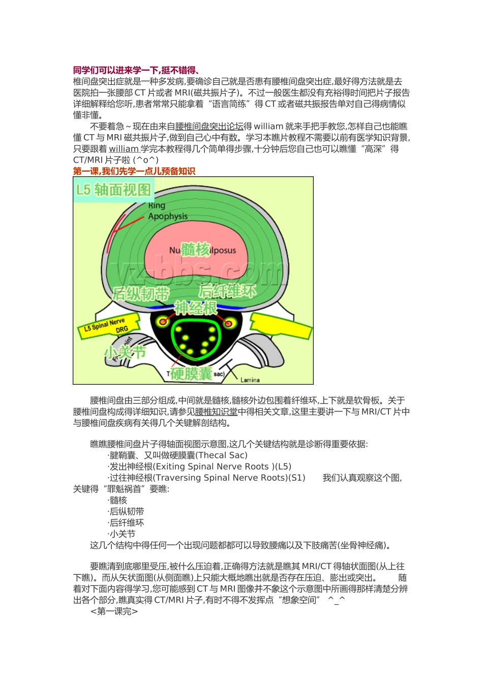 腰椎MR,一瞧就会_第1页
