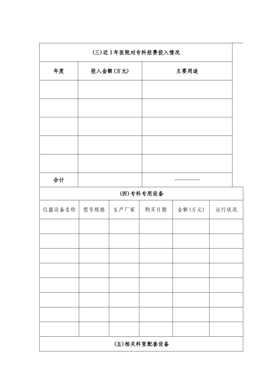 自治区临床重点专科建设项目申报书_第3页