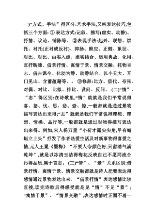 艺术手法-表现手法