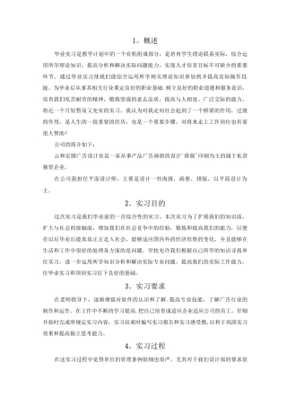 艺术类毕业总结报告