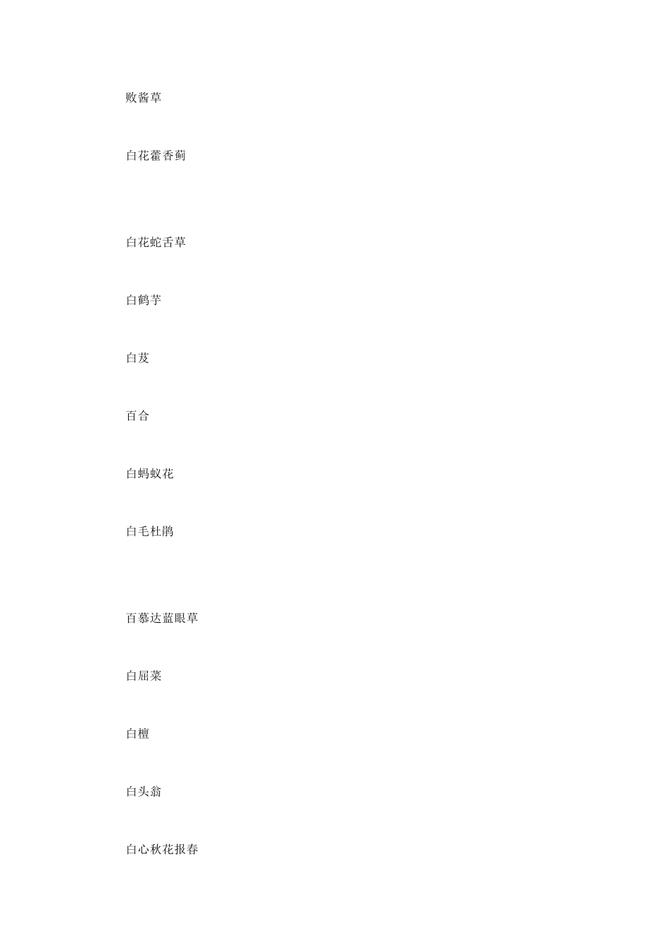 花卉名称大全_第2页