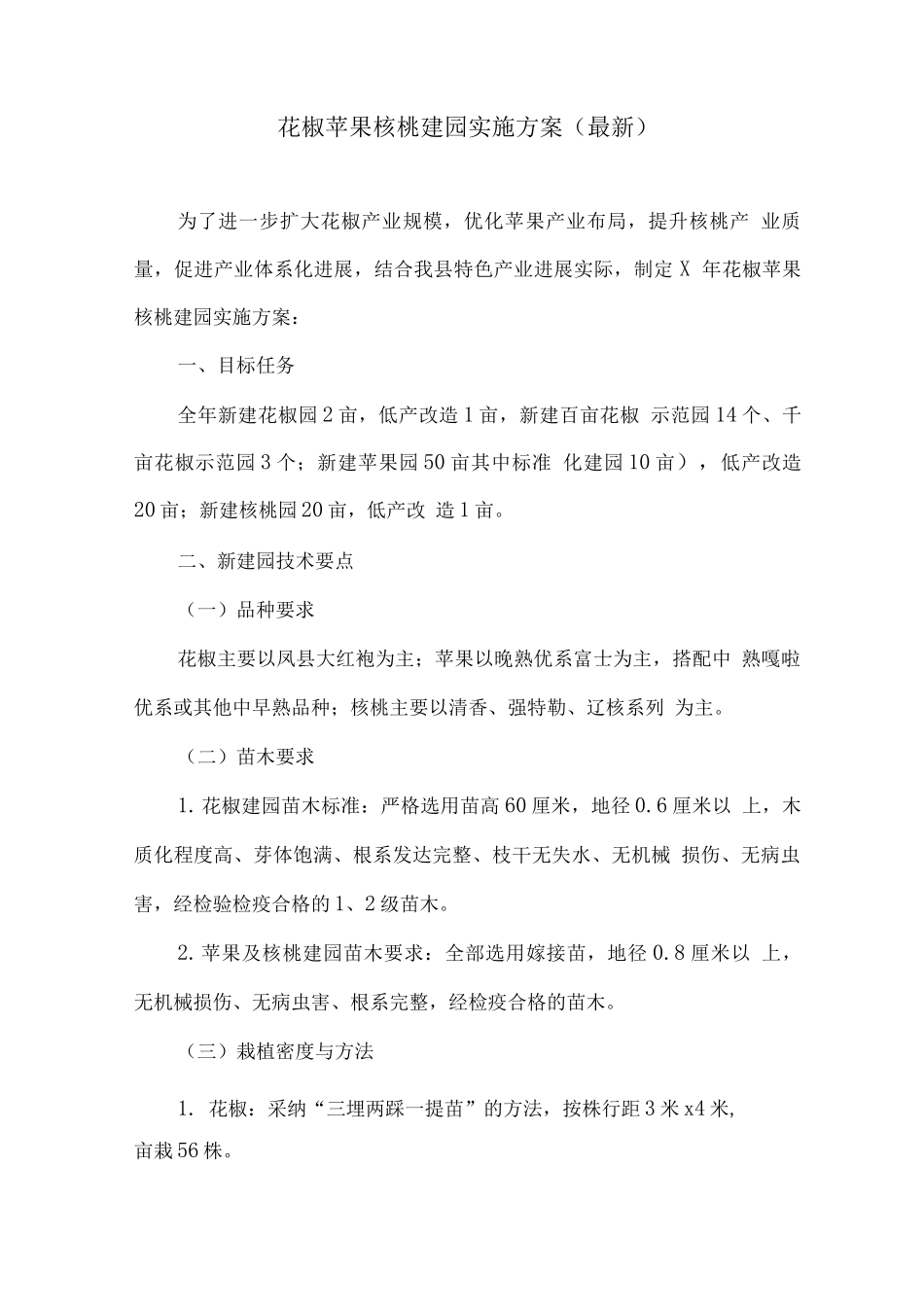 花椒苹果核桃建园实施方案2_第1页