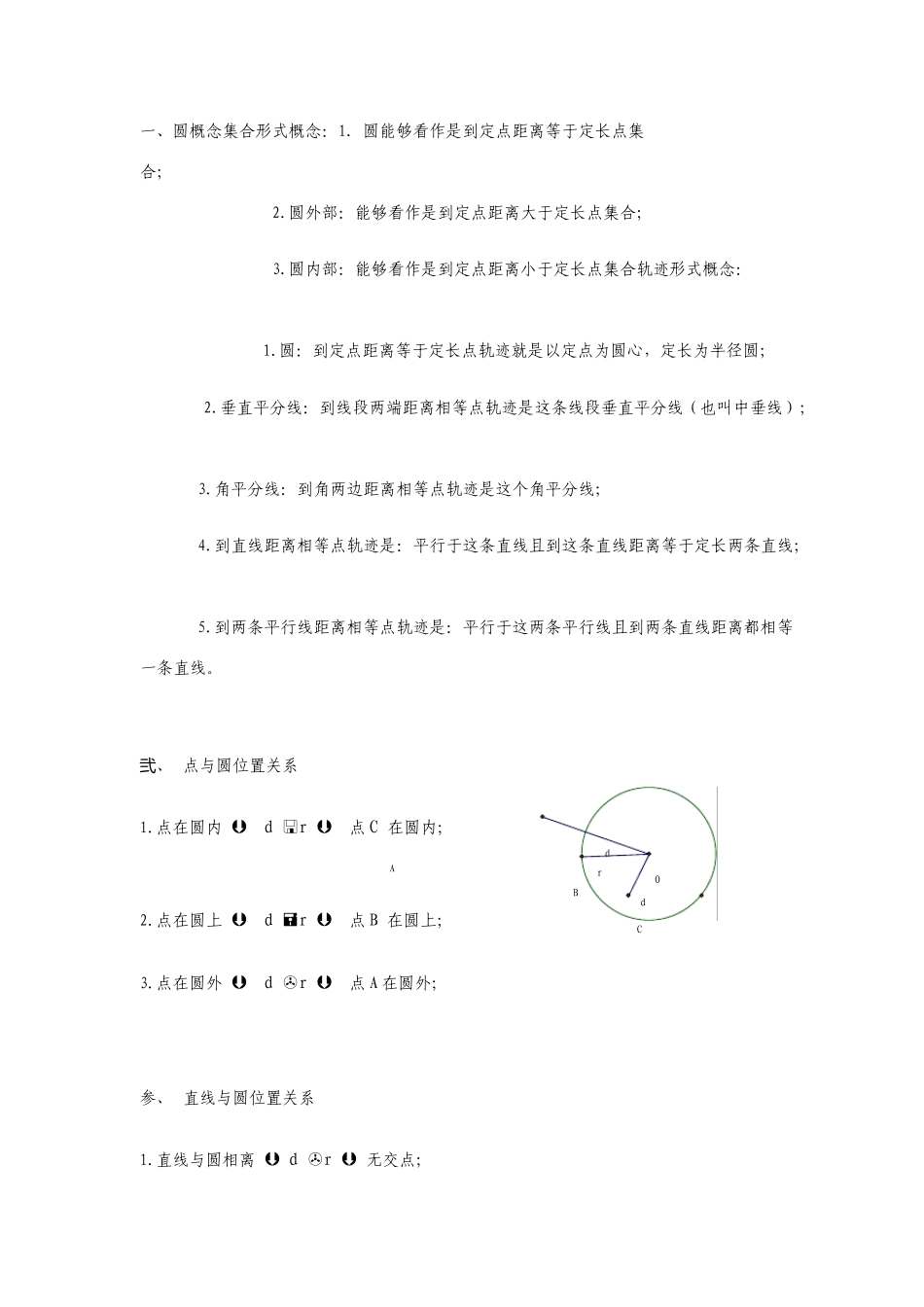 苏科版初三圆章节知识点复习专题_第1页