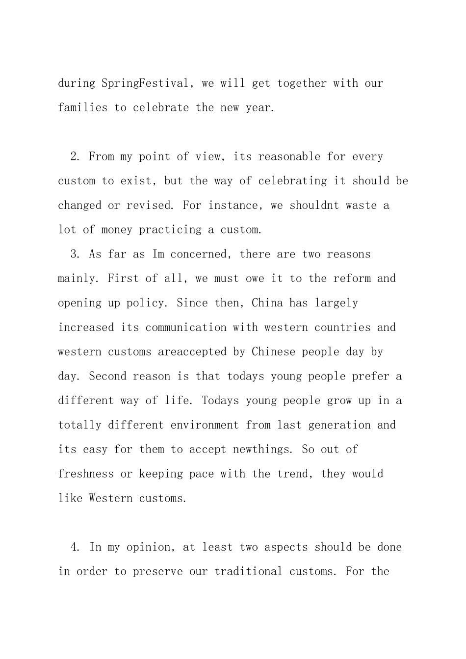 英语口语话题练习_第2页