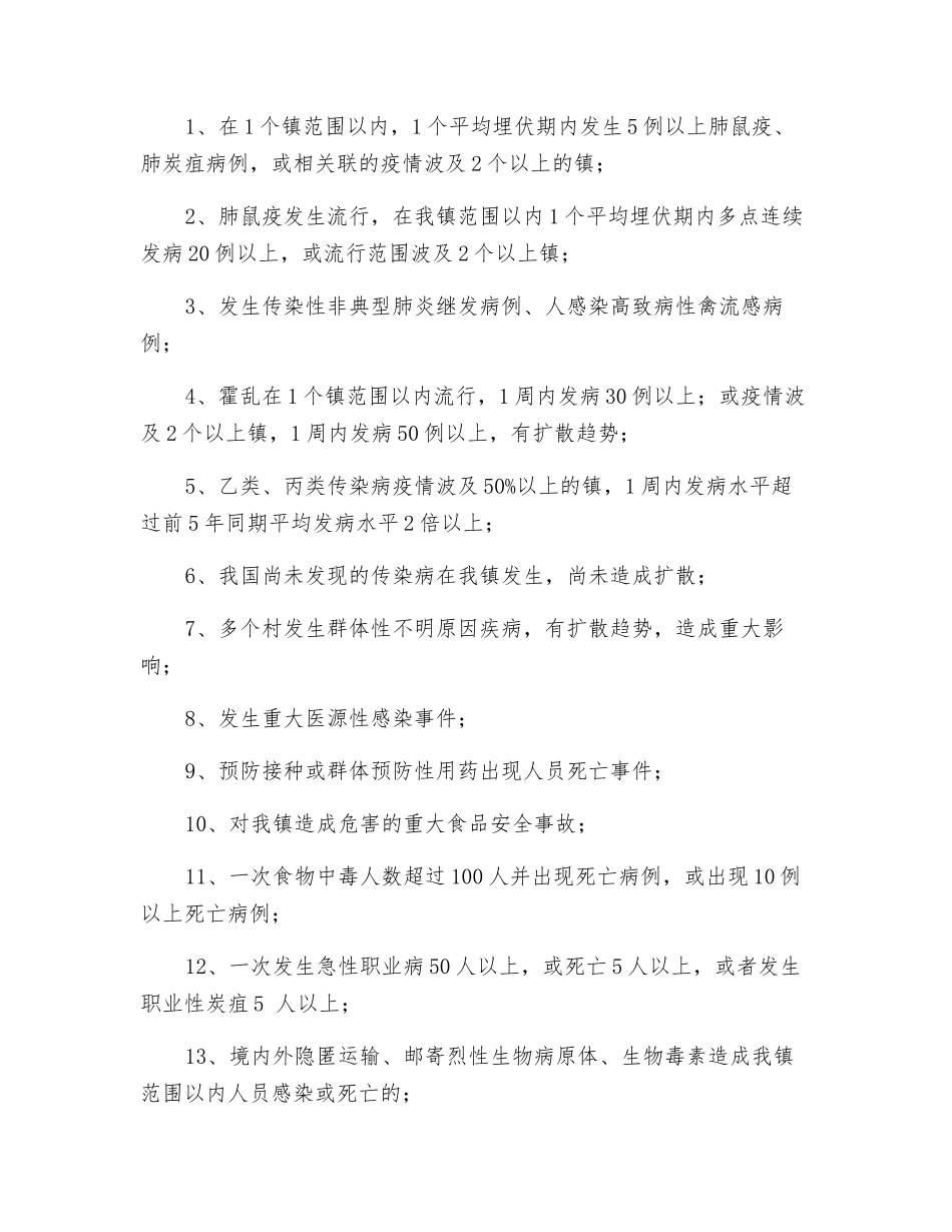 范集镇突发公共卫生事件应急预案_第3页