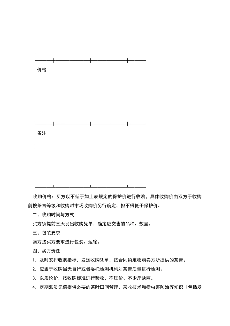 茶青订购合同_第2页
