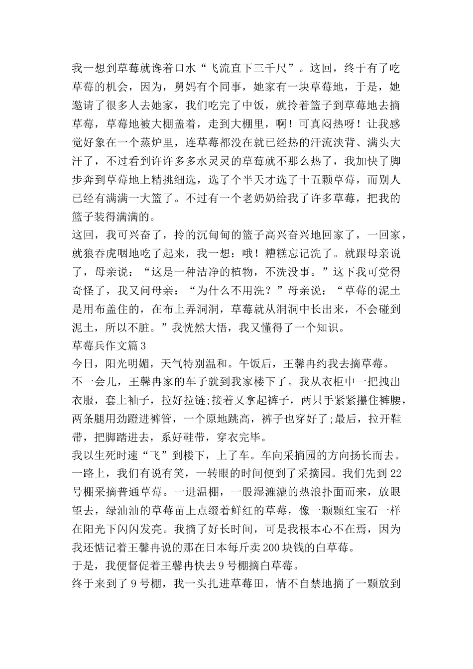 草莓兵作文优秀6篇-0_第2页